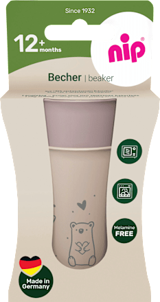 Trinkbecher rosa/beige, ab 12. Monat, 250 ml, 2 St