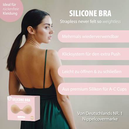 Nippelcover Silicone Bra Nude A-C Cup, 1 St