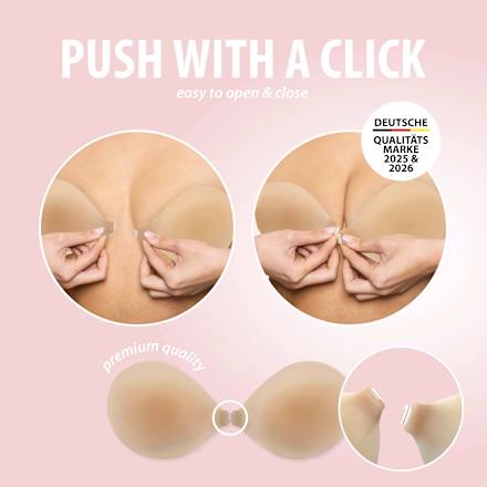 Nippelcover Silicone Bra Nude Large C-DD Cup, 1 St