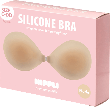 Nippelcover Silicone Bra Nude Large C-DD Cup, 1 St