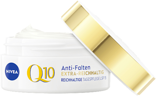 Anti Falten Gesichtscreme Q10 extra reichhaltig LSF 15, 50 ml NIVEA