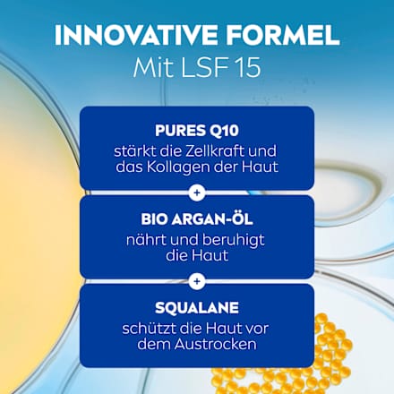 Anti Falten Gesichtscreme Q10 extra reichhaltig LSF 15, 50 ml NIVEA