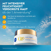 Anti Falten Gesichtscreme Q10 extra reichhaltig LSF 15, 50 ml NIVEA