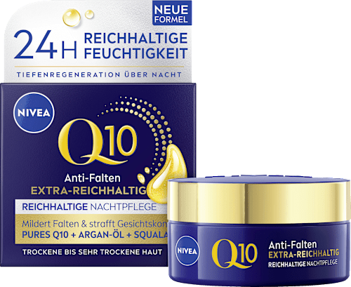 Anti-rimpel nachtcrème Q10 extra rijk, 50 ml