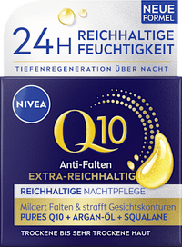 Anti-rimpel nachtcrème Q10 extra rijk, 50 ml