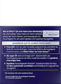 Anti-rimpel nachtcrème Q10 extra rijk, 50 ml