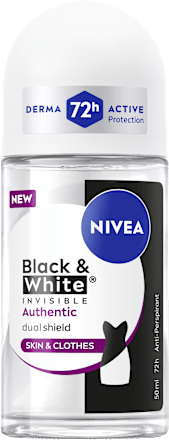 Antitranspirant Deo Roll-on Black & White Invisible Authentic, 50 ml