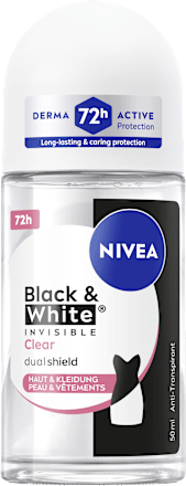 Antitranspirant Deo Roll-on Black & White Invisible Clear, 50 ml
