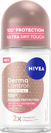 Antitranspirant Deo Roll-on Derma Control Clinical Trockenes Hautgefühl, 50 ml
