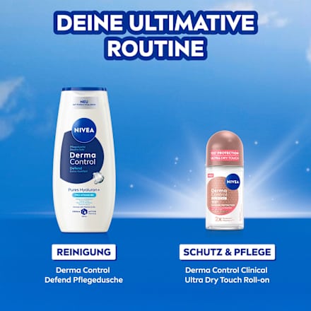 Antitranspirant Deo Roll-on Derma Control Clinical Trockenes Hautgefühl, 50 ml