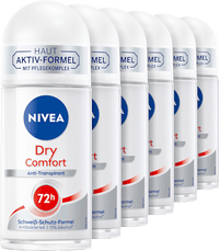 Antitranspirant Deo Roll-on Dry Comfort, Vorteilspack (6x50 ml), 300 ml