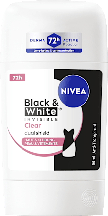 Antitranspirant Deostick Black & White Invisible Clear, 50 ml