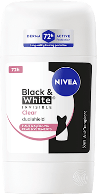 Antitranspirant Deostick Black & White Invisible Clear, 50 ml