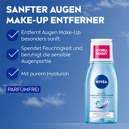 Zachte oogmake-up remover, 125 ml