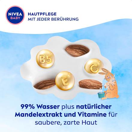 Vochtige doekjes 99% Aqua (4x57 stuks), 228 stuks