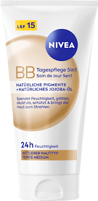 BB Creme Essentials 5in1 mittlerer bis dunkler Hauttyp, LSF 15, 50 ml