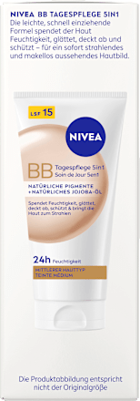 BB Creme Essentials 5in1 mittlerer bis dunkler Hauttyp, LSF 15, 50 ml