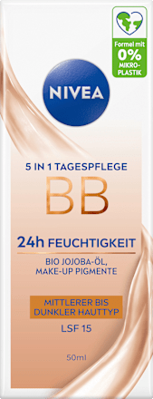 BB Creme Essentials 5in1 mittlerer bis dunkler Hauttyp, LSF 15, 50 ml NIVEA