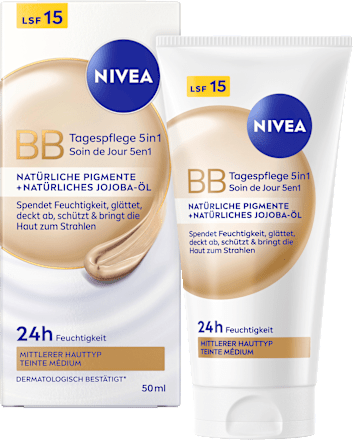 BB Creme Essentials 5in1 mittlerer bis dunkler Hauttyp, LSF 15, 50 ml