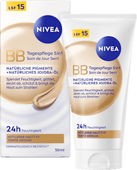 BB Creme Essentials 5in1 mittlerer bis dunkler Hauttyp, LSF 15, 50 ml