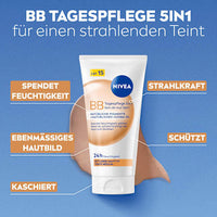 BB Creme Essentials 5in1 mittlerer bis dunkler Hauttyp, LSF 15, 50 ml