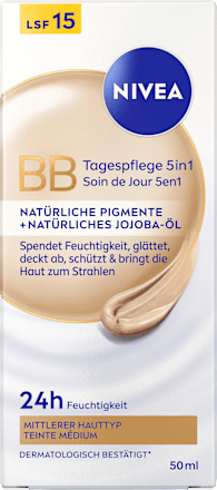 BB Creme Essentials 5in1 mittlerer bis dunkler Hauttyp, LSF 15, 50 ml