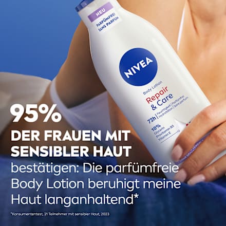 Bodylotion Repair&Care parfümfrei, 400 ml