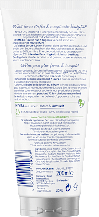 Bodylotion Serum Q10 verstevigend + energiserend, 200 ml