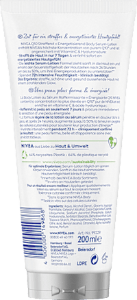 Bodylotion Serum Q10 verstevigend + energiserend, 200 ml