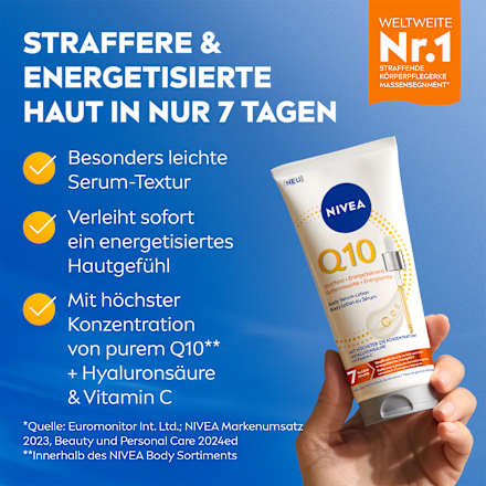 Bodylotion Serum Q10 verstevigend + energiserend, 200 ml
