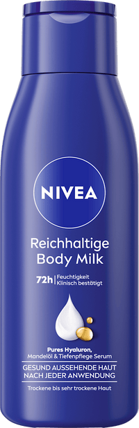 NIVEA Bodymilk reichhaltig, Reisegröße, 75 ml
