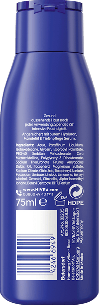 NIVEA Bodymilk reichhaltig, Reisegröße, 75 ml