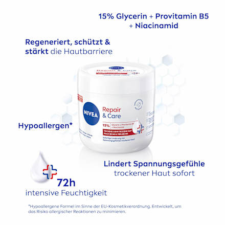 Creme Repair & Care Intensive Pflege Tiegel, 400 ml