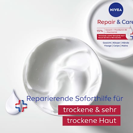 Creme Repair & Care Intensive Pflege Tiegel, 400 ml