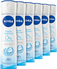 Deodorant Spray Fresh Natural, Voordeelverpakking (6 x 150 ml), 900 ml