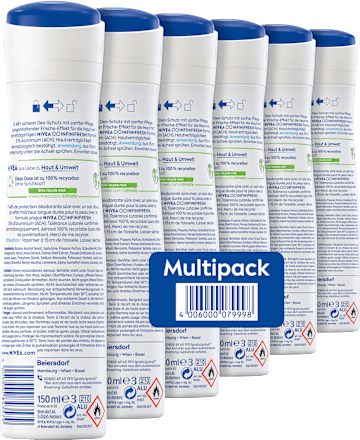 Deodorant Spray Fresh Natural, Voordeelverpakking (6 x 150 ml), 900 ml