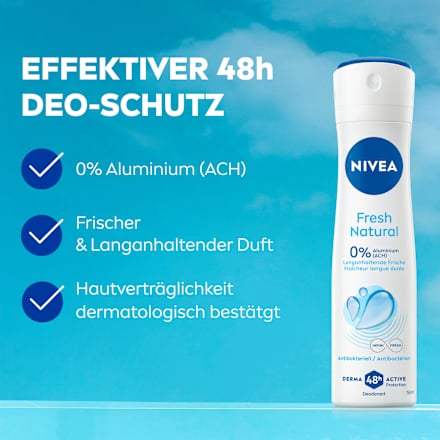 Deodorantspray Fresh Natural, 150 ml