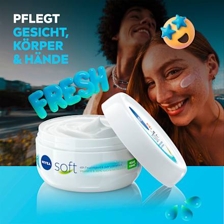 Zachte hydraterende crème in een potje, 200 ml