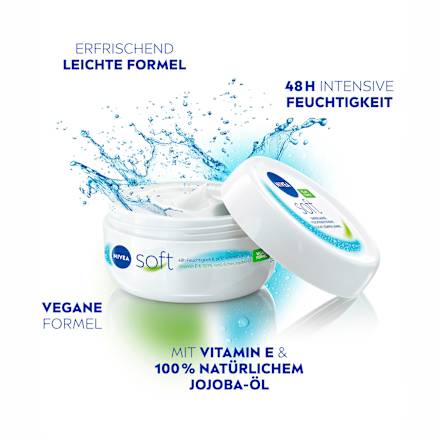 Zachte hydraterende crème in een potje, 100 ml