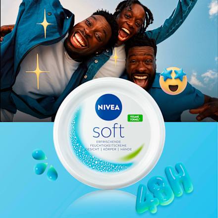 Zachte hydraterende crème in een potje, 375 ml