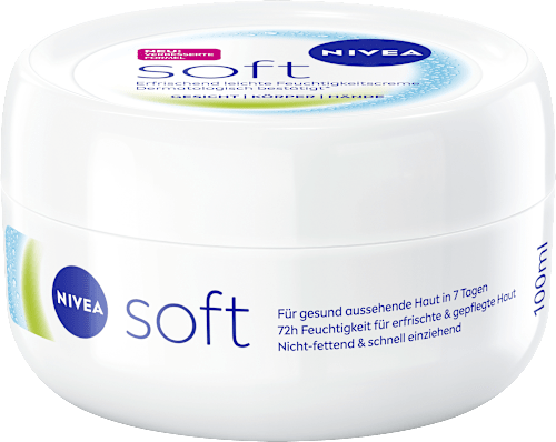 Feuchtigkeitscreme soft im Tiegel, 100 ml
