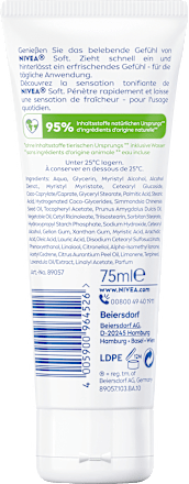 Zachte hydraterende crème in tube, 75 ml