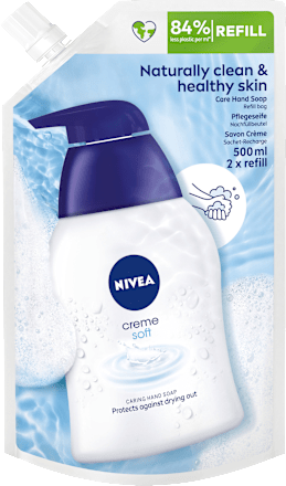 Vloeibare zeep crème zachte navulverpakking, 500 ml