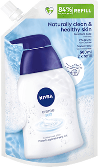 Vloeibare zeep crème zachte navulverpakking, 500 ml