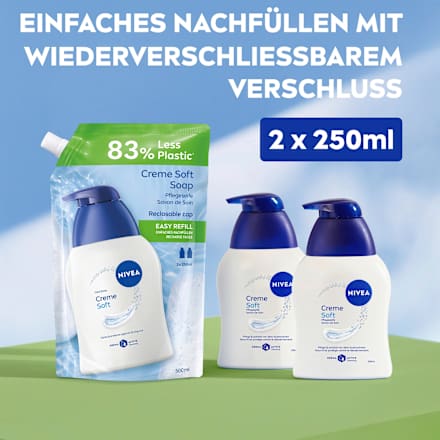 Flüssigseife Creme soft Nachfüllpack, 500 ml