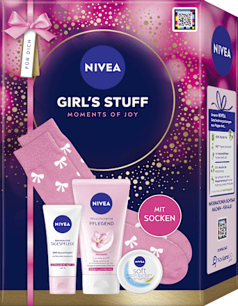 Geschenkset Girls Stuff+ Socken 4tlg, 1 St NIVEA