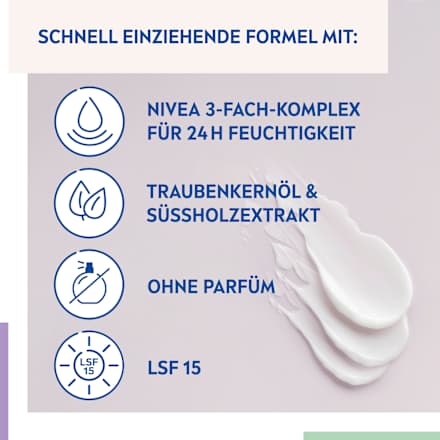 Gezichtscrème Essentials Gevoelige Huid SPF 15, 50 ml