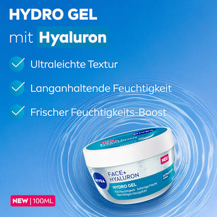 NIVEA Gesichtscreme Face+ Hyaluron Hydro Gel, 100 ml