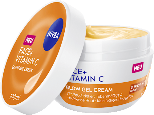 NIVEA Gesichtscreme Face+ Vitamin C Glow Gel, 100 ml