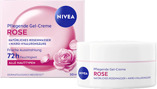 Gesichtscreme Gel-Creme Rose pflegend, 50 ml